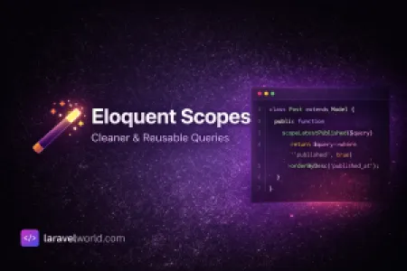 Laravel Eloquent Scopes: Cleaner & Reusable Queries